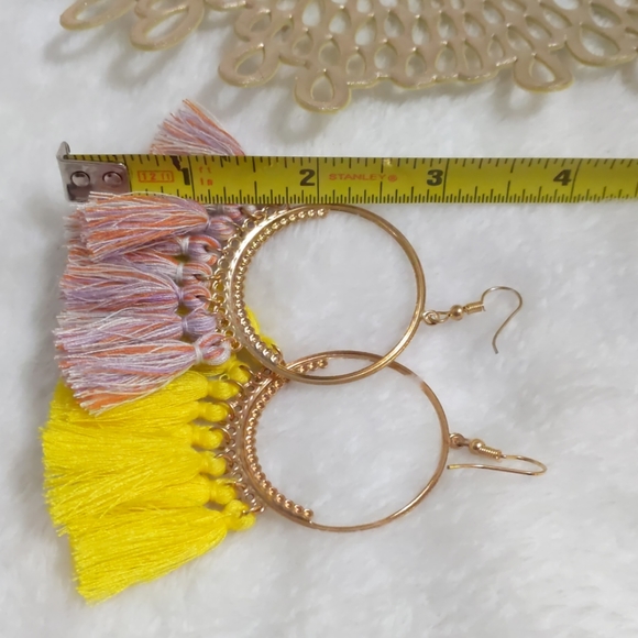 Two Pairs NEW Tassel Fashion Earrings - Picture 6 of 6
